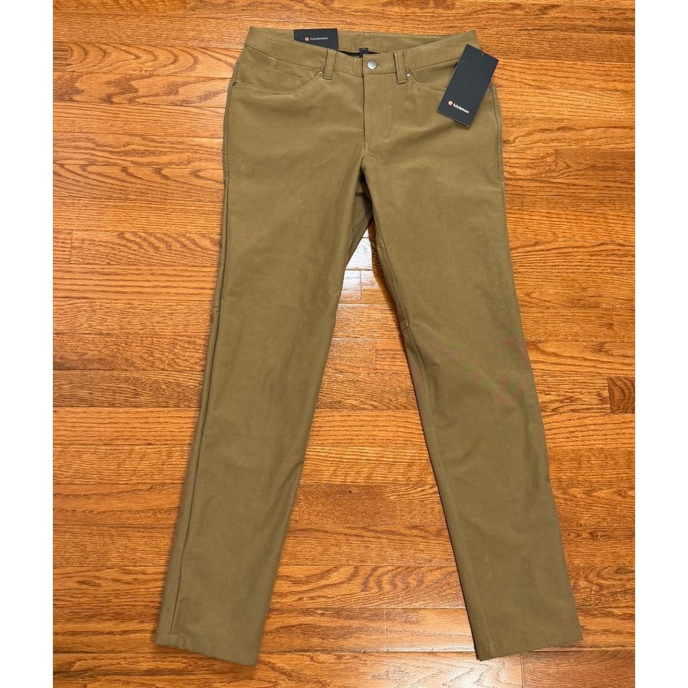 New Lululemon ABC Pants Slim Utilitech Mens 30x31 Artifact Brown LM5ABNS ARTF